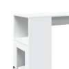Barový stůl s regály bílý 101 x 40 x 103,5 cm kompozitní dřevo 854364