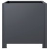 Zahradní truhlík antracitový 40 x 40 x 40 cm ocel 851203
