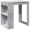Barový stůl betonově šedý 102 x 70 x 103,5 cm kompozitní dřevo 3309324
