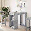 Barový stůl betonově šedý 102 x 70 x 103,5 cm kompozitní dřevo 3309324
