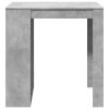 Barový stůl betonově šedý 102 x 70 x 103,5 cm kompozitní dřevo 3309324