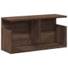 Nástěnná skříňka 60 x 20 x 30 cm hnědý dub kompozitní dřevo 854829