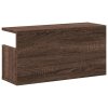 Nástěnná skříňka 60 x 20 x 30 cm hnědý dub kompozitní dřevo 854829