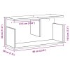 Nástěnná skříňka 60 x 20 x 30 cm hnědý dub kompozitní dřevo 854829