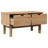 Lavice do předsíně OTTA 80 x 40 x 45 cm masivní borovice 4013462