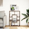 Knihovna hnědý dub 63 x 20 x 90 cm kompozitní dřevo 858144