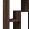 Knihovna hnědý dub 63 x 20 x 90 cm kompozitní dřevo 858144