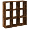 Knihovna/dělící stěna kouřový dub 102x29x103,5 cm kompozit 858043