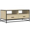 Konferenční stolek dub sonoma 100 x 50 x 45 cm kompozit a kov 848785