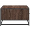Konferenční stolek hnědý dub 90 x 57 x 35 cm kompozit a kov 848758