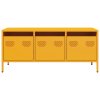 TV skříňka hořčicově žlutá 101,5 x 39 x 43,5 cm ocel 851229