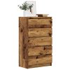Zásuvková komoda old wood 60 x 36 x 103 cm kompozitní dřevo 855996