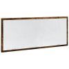 Koupelnové zrcadlo s LED kouřový dub 100 x 8,5 x 37 cm kompozit 856272