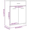 Koupelnová skříňka old wood 60 x 33 x 80 cm kompozitní dřevo 856287