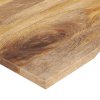 Stolní deska s výřezem 90 x 60 x 2,5 cm masivní hrubý mangovník 370200