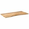 Stolní deska s výřezem 110x60x2,5 cm masivní hrubý mangovník 370202