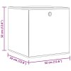Skládací úložné boxy 10 ks modré 32x32x32 cm netkaná textilie 4018980