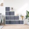 Skládací úložné boxy 10 ks modré 32x32x32 cm netkaná textilie 4018980