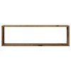 Nástěnné obdélníkové police 4 ks old wood 100x15x30 cm kompozit 856583