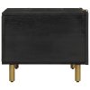 Konferenční stolek černý 80 x 50 x 40 cm kompozitní dřevo 4017653