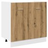 Skříňka pod dřez dub artisan 80 x 46 x 81,5 cm kompozit 856078