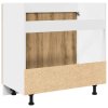 Skříňka pod dřez dub artisan 80 x 46 x 81,5 cm kompozit 856078