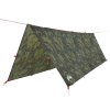 Kempingová plachta maskáčová 406 x 306 cm nepromokavá 4009599