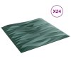 Nástěnné panely 24 ks zelené 50 x 50 cm XPS 6 m² kámen 4100084
