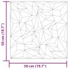 Nástěnné panely 48 ks zelené 50 x 50 cm XPS 12 m² ametyst 4100059