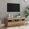 TV skříňka s LED dub artisan 100 x 35 x 40 cm kompozitní dřevo 856356