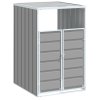 Box na 1 popelnici šedý 72 x 81 x 115 cm ocel 4006172