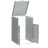 Box na 1 popelnici šedý 72 x 81 x 115 cm ocel 4006172