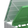 Box na 1 popelnici šedý 72 x 81 x 115 cm ocel 4006172