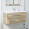 Skříňka pod umyvadlo dub sonoma 100 x 38,5 x 48 cm dřevotříska 856232