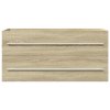 Skříňka pod umyvadlo dub sonoma 100 x 38,5 x 48 cm dřevotříska 856232