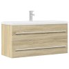Skříňka pod umyvadlo dub sonoma 100 x 38,5 x 48 cm dřevotříska 856232