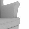 Křeslo obláčkově šedé 74 x 84 x 100 cm textil 4016905