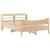 Rám postele s čelem 135 x 190 cm masivní borovice 3307059