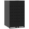 Box na 1 popelnici černý 69 x 79 x 117 cm ocel 4008424