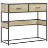 Konzolový stolek dub sonoma 90x35x80 cm kompozitní dřevo 849175
