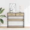 Konzolový stolek dub sonoma 90x35x80 cm kompozitní dřevo 849175