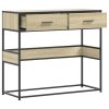 Konzolový stolek dub sonoma 90x35x80 cm kompozitní dřevo 849175