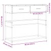 Konzolový stolek dub sonoma 90x35x80 cm kompozitní dřevo 849175