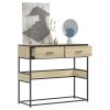 Konzolový stolek dub sonoma 90x35x80 cm kompozitní dřevo 849175