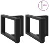 Nohy konferenčního stolku ve tvaru T, 2 ks, černé, 50 x 25 x (30-31) cm, ocel 4013008