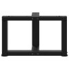 Nohy konferenčního stolku ve tvaru T, 2 ks, černé, 50 x 25 x (30-31) cm, ocel 4013008