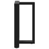 Nohy k jídelnímu stolu ve tvaru T, 2 ks, černé, 50 x 35 x (72-73) cm, ocel 4013048
