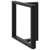 Nohy k jídelnímu stolu ve tvaru T, 2 ks, černé, 80 x 35 x (72-73) cm, ocel 4013060