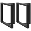 Nohy k jídelnímu stolu ve tvaru T, 2 ks, černé, 80 x 35 x (72-73) cm, ocel 4013060