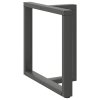 Nohy k jídelnímu stolu ve tvaru T, 2 ks, antracitové, 80 x 35 x (72-73) cm, ocel 4013062